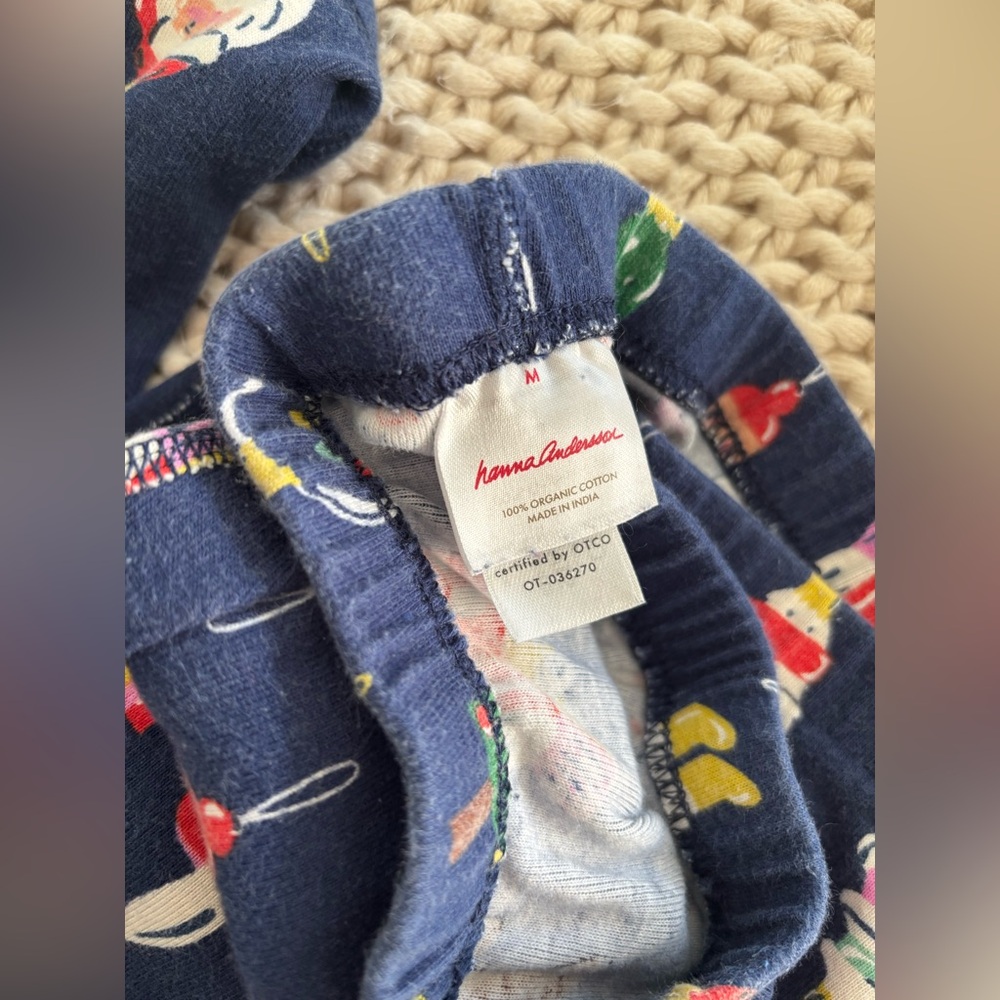 Hanna Andersson Heirloom Ornaments Holiday Print Pajamas - Navy - Picture 4 of 6